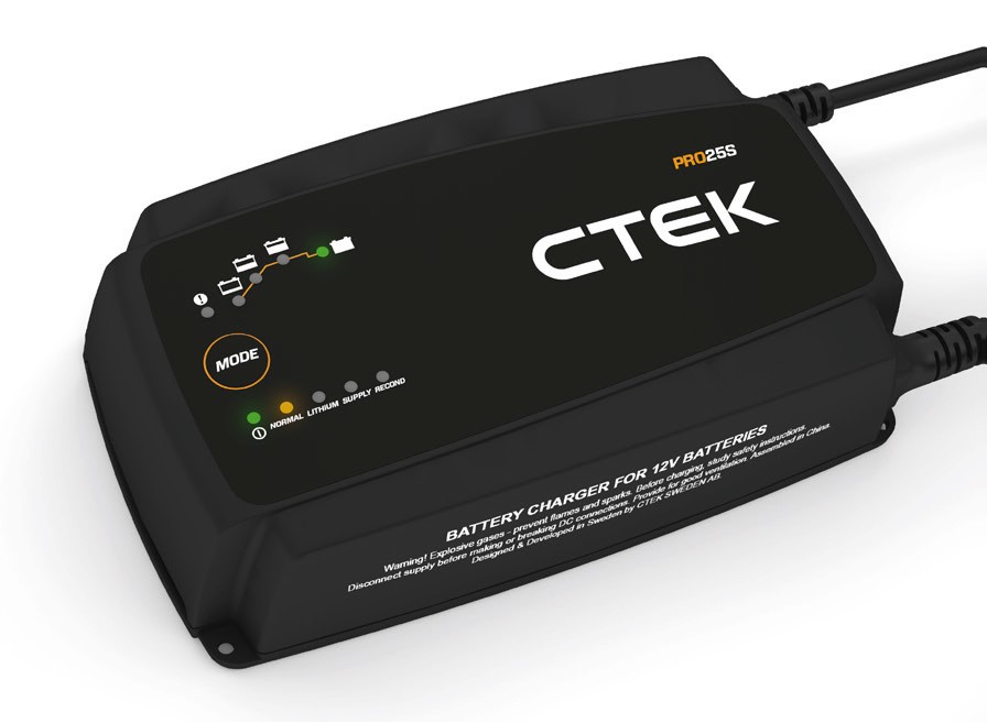 CHARGEUR CTEK PRO25S - 12V / 25A POUR BATTERIES PLOMB ET LITHIUM CTEK