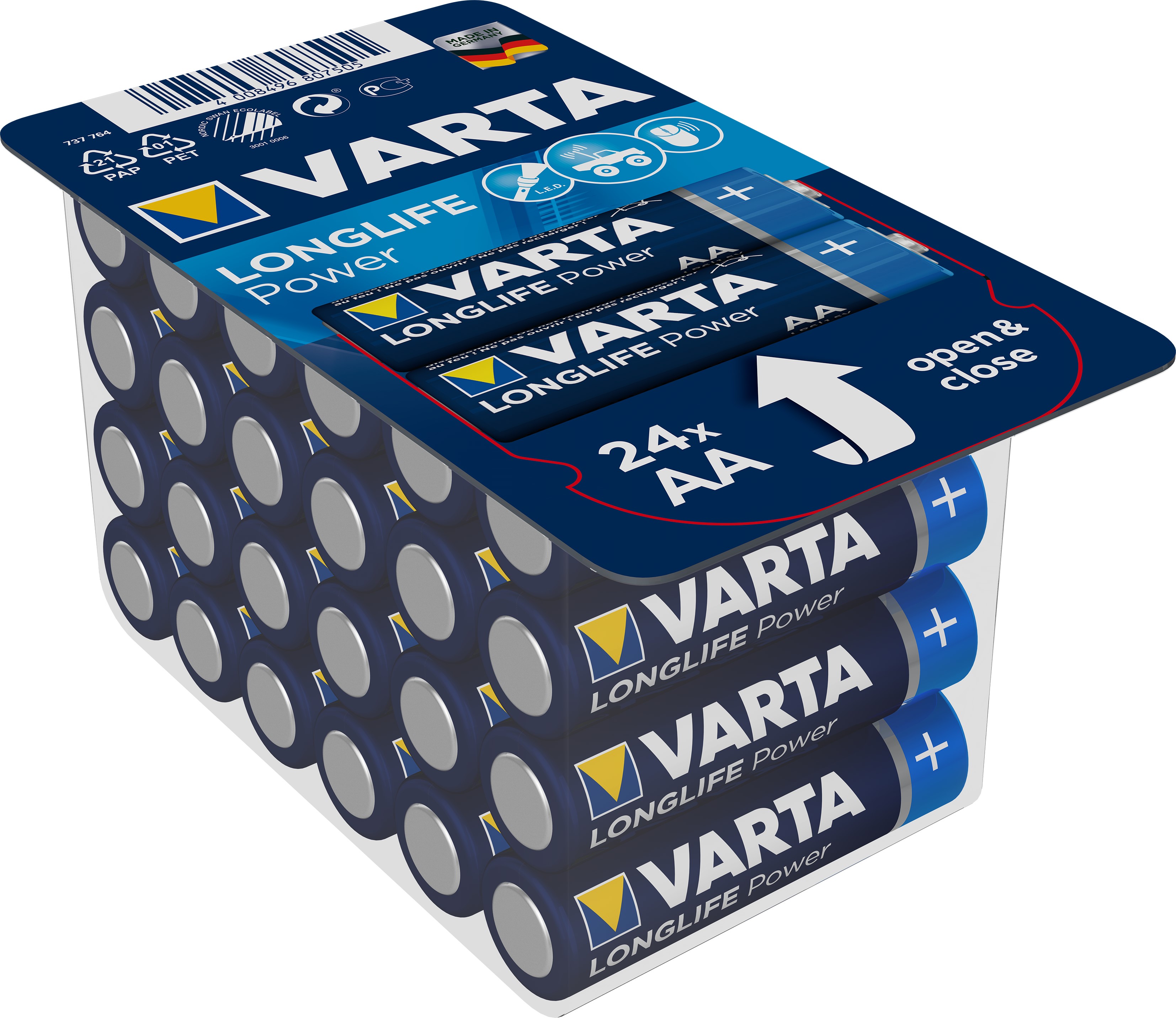 VARTA LONGLIFE POWER pile alcaline AA/LR6 boite de 24 VARTA