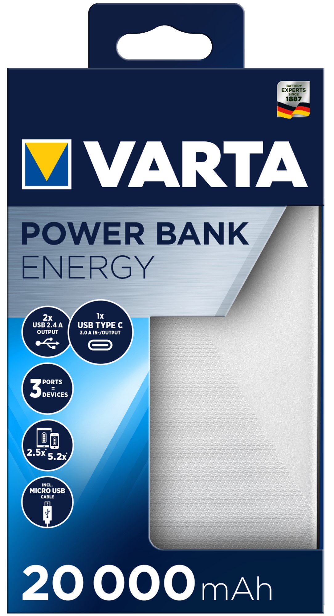 VARTA POWERBANK 20000mAh VARTA