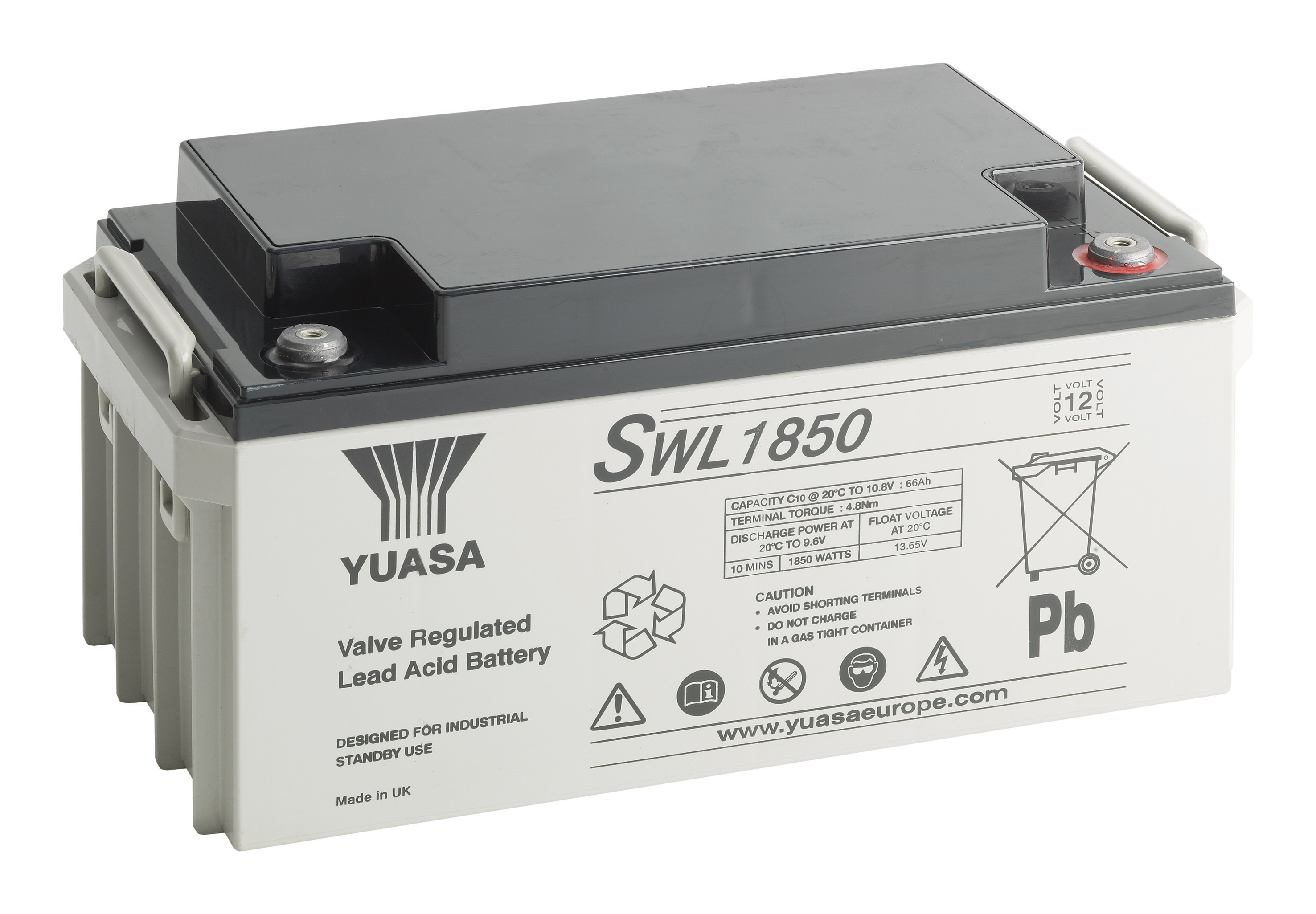 YUASA Plomb Etanche GAMME SWL - Applications décharges rapides 12V 72Ah YUASA