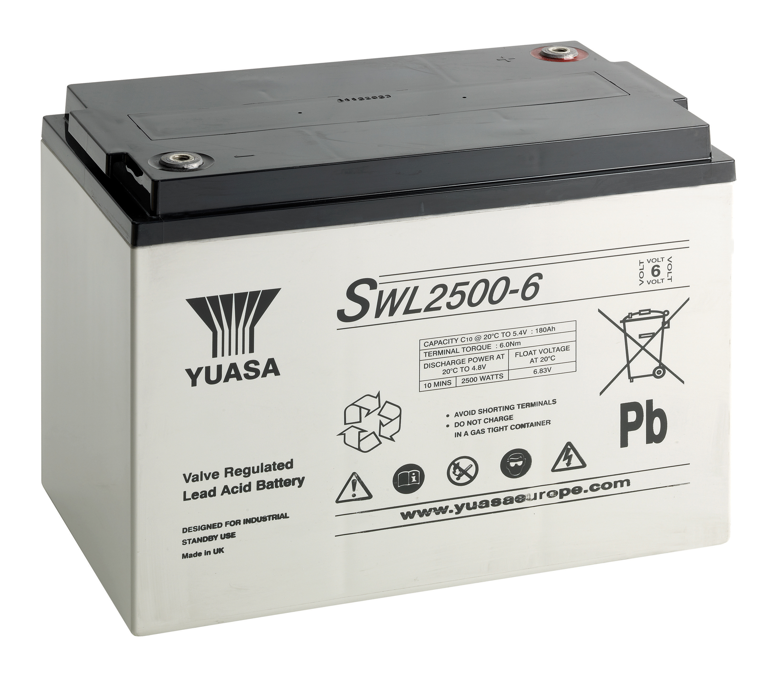 YUASA Plomb Etanche GAMME SWL - Applications décharges rapides 12V 182Ah YUASA