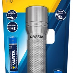 VARTA TORCHE AAA x3 inclues LED x1 aluminium 30 lm portée 36m VARTA