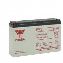 YUASA Plomb Etanche NP7-6 / 6V 7Ah YUASA